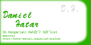 daniel hatar business card